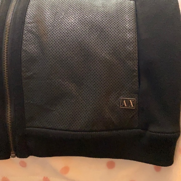 Authentic Armani Exchange Leather front jacket - Picture 3 of 5